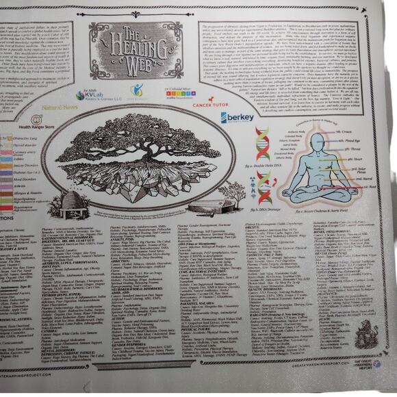 The Healing Web Canvas Print Holistic, Alternative Medicine 16x12" Unframed - Picture 3 of 4